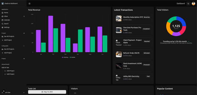 Admin Dashboard